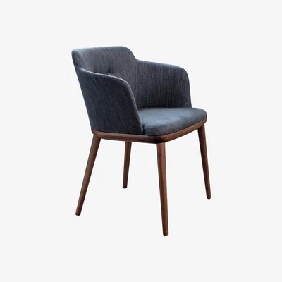 Barker and Stonehouse Porada Celine Dining Chair, Grey Fabric | Barker & Stonehouse