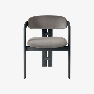 Barker and Stonehouse Gallotti & Radice 0414 Dining Chair, Black Velvet | Barker & Stonehouse