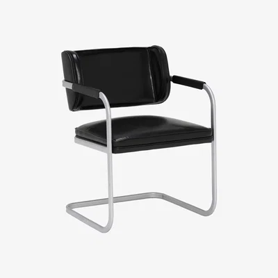 Barker and Stonehouse Pascoe Leather Dining Chair, Green | Barker & Stonehouse