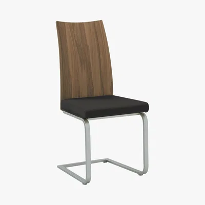 Barker and Stonehouse V Plus Alessia Dining Chair, Black and Walnut