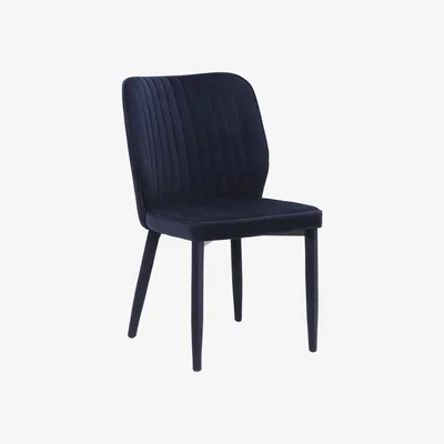Barker and Stonehouse Rigg Velvet Dining Chair, Blue | Barker & Stonehouse