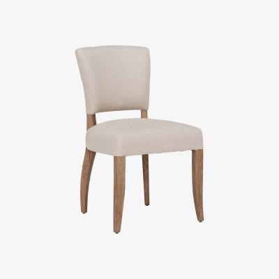 Barker and Stonehouse Otto Dining Chair, White Fabric | Barker & Stonehouse