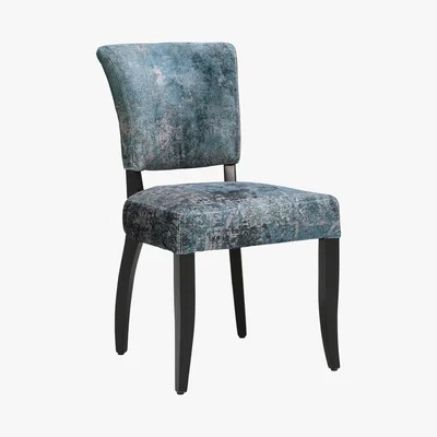 Barker and Stonehouse Timothy Oulton Mimi Velvet Faded and Degraded Dining Chair, Melting Paisley