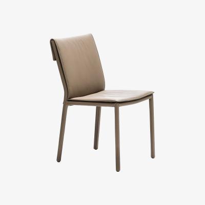 Barker and Stonehouse Cattelan Isabel Dining Chair - Brown - Leather - W48 x D59 x H87cm - Barker &amp; Stonehouse
