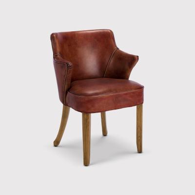 Barker and Stonehouse Timothy Oulton Lannister Dining Chair, Brown | Barker & Stonehouse