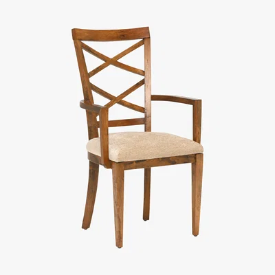 Barker and Stonehouse New Frontier Beidermeier Mango Wood Armchair