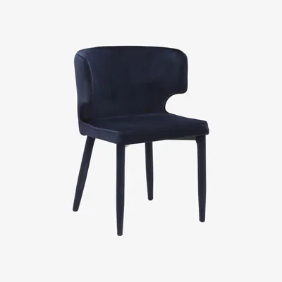 Barker and Stonehouse Templar Velvet Dining Chair, Blue | Barker & Stonehouse