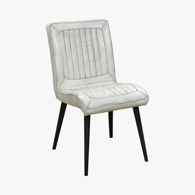 Barker and Stonehouse Jensen Leather Dining Chair, White