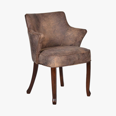 Barker and Stonehouse Timothy Oulton Lannister Leather Dining chair
