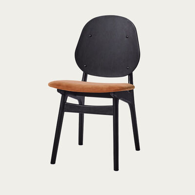 Bombinate.com Black/Rusty Rose Noble Dining Chair