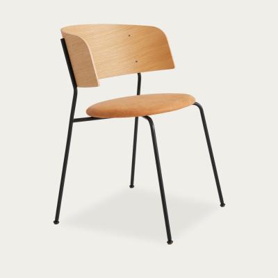 Bombinate.com Light Brown Leather Wagner Armrest Chair