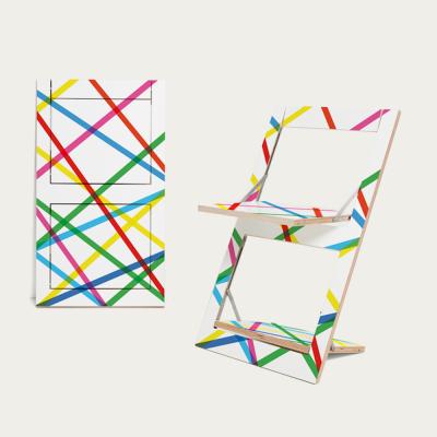Bombinate.com Colored Lines Fäpps Folding Chair