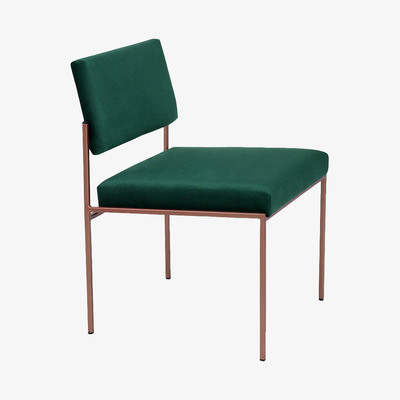 Bombinate.com Hunter Green Cube Chair Copper
