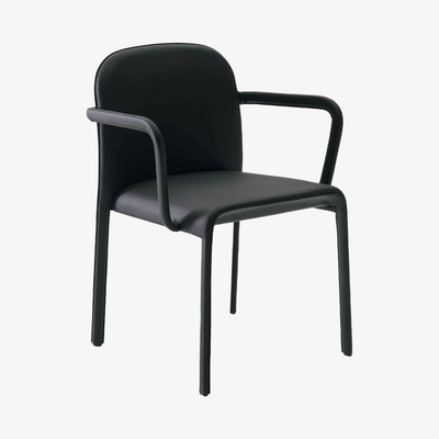 Bombinate.com Black Scala Chair with Armrests