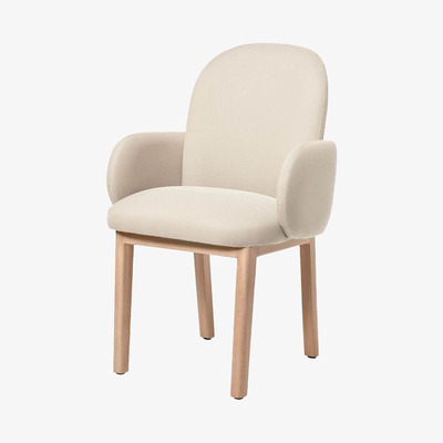 Bombinate.com Crème Dost Wood Diner Chair