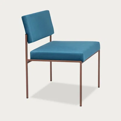 Bombinate.com Ocean Blue Cube Chair Copper