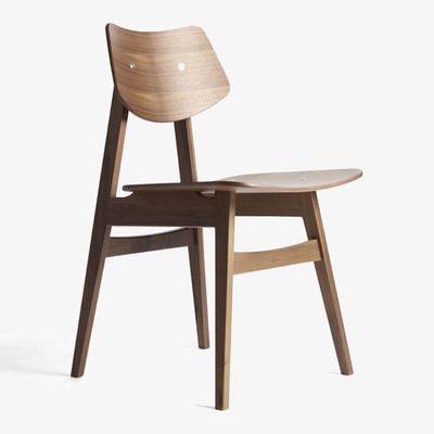 Bombinate.com Natural Walnut 1960 Wood Chair