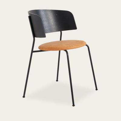 Bombinate.com Black Brown Leather Wagner Armrest Chair