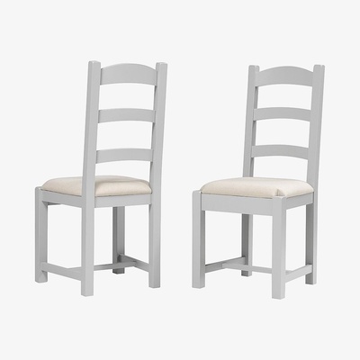 The Cotswold Company Chester Dove Grey Ladderback Dining Chair