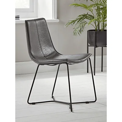 Cox and Cox Two Miro Dining Chairs - Grey