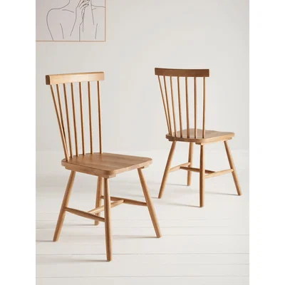 Cox and Cox NEW Two Oslo Oak Dining Chairs