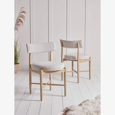 Cox and Cox Two Baylin Dining Chairs