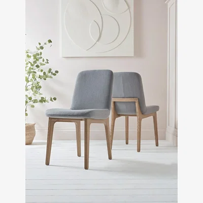 Cox and Cox Two Manila Dining Chairs