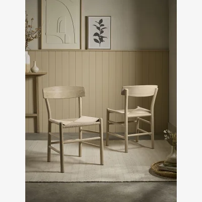 Cox and Cox Two Matera Dining Chairs