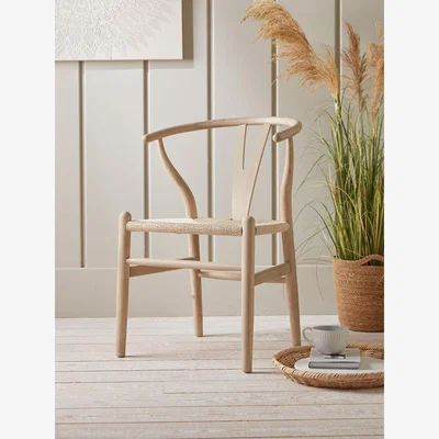 Cox and Cox Oak Bow Back Dining Chair