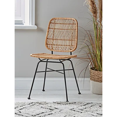 Cox and Cox Woven Wicker Dining Chair