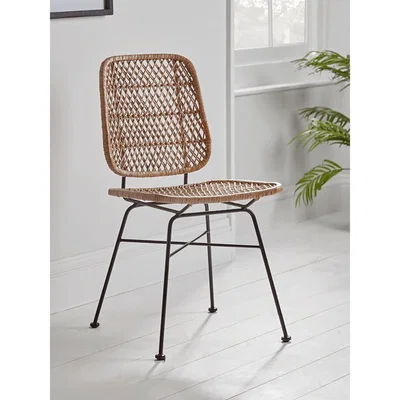 Cox and Cox Woven Wicker Dining Chair