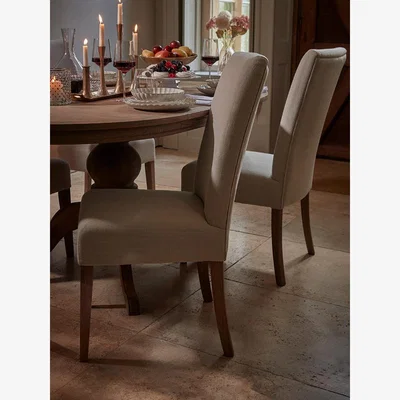 Cox and Cox Two Flen Upholstered Dining Chairs