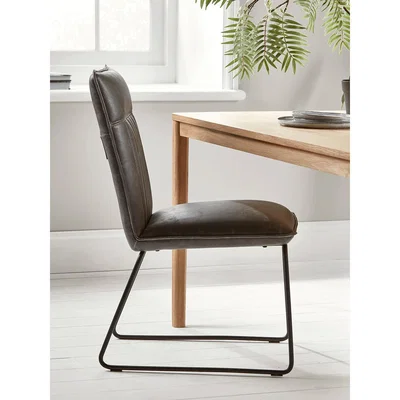 Cox and Cox Two Alden Dining Chairs - Grey