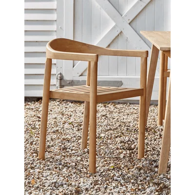 Cox and Cox NEW Two Indoor Outdoor Acacia Dining Chairs