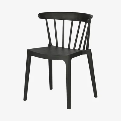 Cuckooland Pair of Bliss Outdoor Bar Chairs by Woood - Black