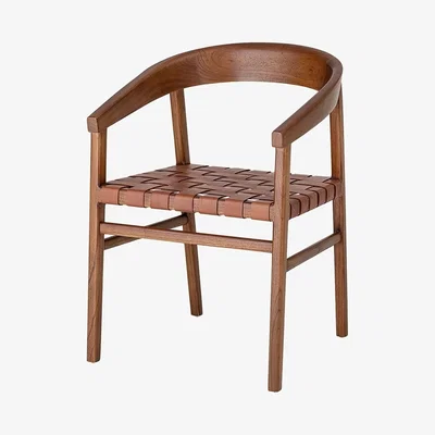 Cuckooland Bloomingville Leather & Wood Vitus Chair