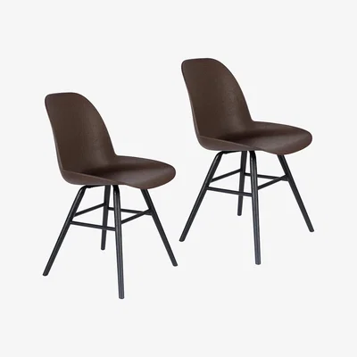 Cuckooland Zuiver Pair of Recycled Coffee Albert Kuip Chairs