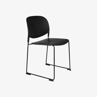 Cuckooland Set of 4 Stacks Chairs - Black