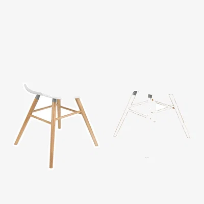 Cuckooland Zuiver Pair of Albert Kuip Armchairs - White