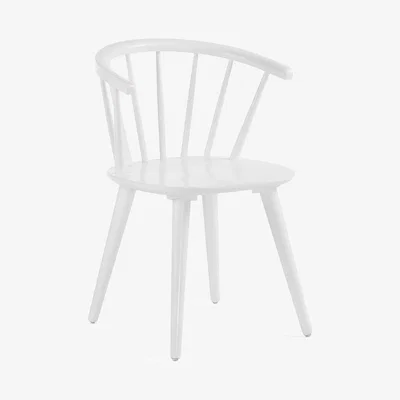 Cuckooland Pair of Krise Spindle Back Dining Chairs in White