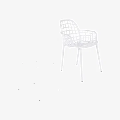 Cuckooland Zuiver Pair of Albert Kuip Garden Armchairs - White