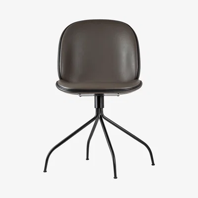 The Conran Shop Beetle Swivel Chair Sierra Cappuccino Leather