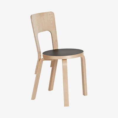 The Conran Shop 66 Chair Natural Lacquered Birch & Black
