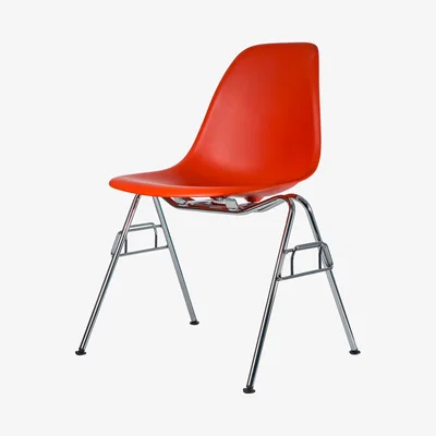 The Conran Shop DSS-N Plastic Stacking Side Chair Red