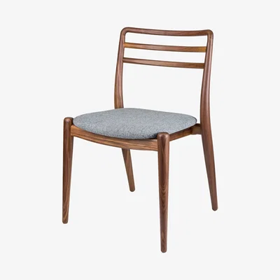 The Conran Shop Tor Side Chair Walnut & Grey Wool