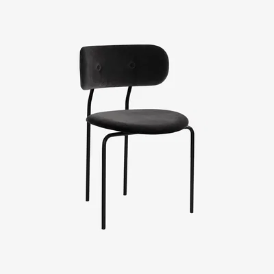 The Conran Shop Coco Dining Chair in Anthracite Velvet