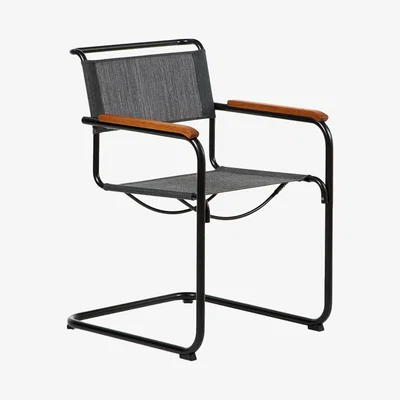 The Conran Shop S 34 Chair with Armrests Black