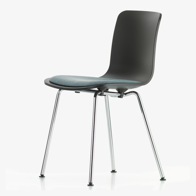 The Conran Shop HAL Chair Basic Dark Hopsak Fabric & Chrome