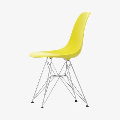 The Conran Shop DSR Plastic Side Chair Sunlight & Chrome