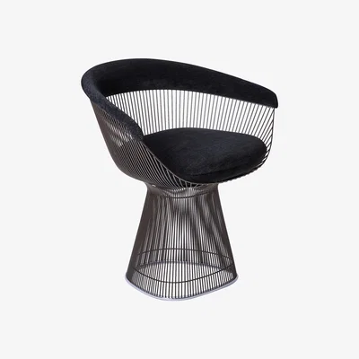 The Conran Shop Platner Side Chair in Black Hyle & Metallic Bronze